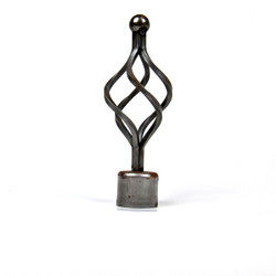 Finials décoratifs de couronne pour des biens de Rods de rideau avec le traitement d'électrodéposition de peinture