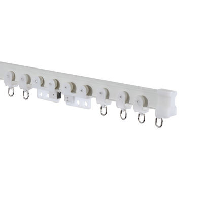 Ceilling a monté la voie en aluminium de rideau en crochet de rideau en douche avec des accessoires