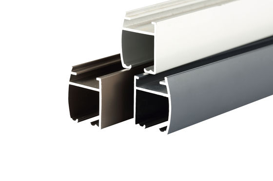 Voie coulissante en aluminium de rideau en Windows avec la voie de rideau en rail de fer de rideau en système de poulie