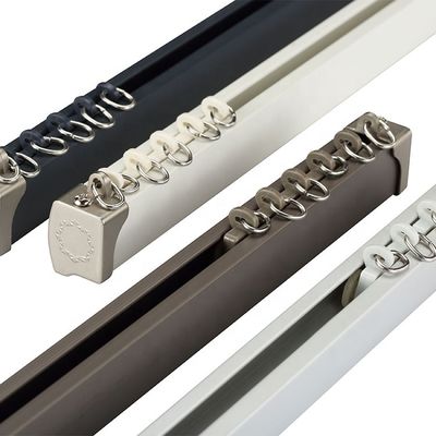 rails et tige de rideau en aluminium simples en planeur nano résistant sans fil de plafond ultra