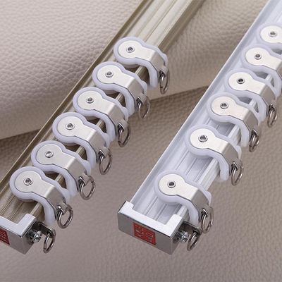 Voie en aluminium Bendable de rideau, rail de rideau incurvé pour la fenêtre en saillie