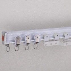 Voie en aluminium Bendable de rideau, rail de rideau incurvé pour la fenêtre en saillie