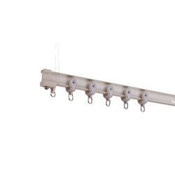Style simple incurvé en aluminium de voie monté par plafond de rideau en douche