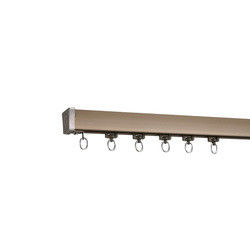Style simple incurvé en aluminium de voie monté par plafond de rideau en douche