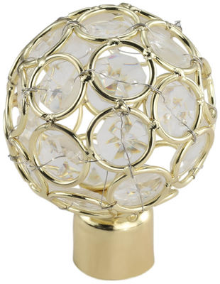 Rideau Rods principal en verre décoratif de luxe en Rod Accessories Curtain Finials For de rideau