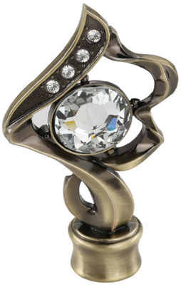 Rideau Rods principal en verre décoratif de luxe en Rod Accessories Curtain Finials For de rideau