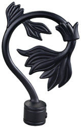 Rideau Rods principal en verre décoratif de luxe en Rod Accessories Curtain Finials For de rideau
