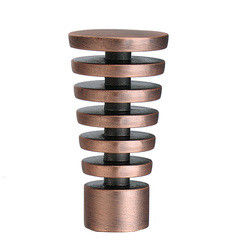 Rideau Rods principal en verre décoratif de luxe en Rod Accessories Curtain Finials For de rideau