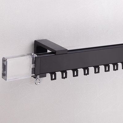 OEM d'ODM noir blanc de couleur de voie silencieuse en aluminium de rideau en métal
