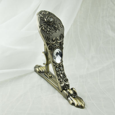 accessoires de rideau en parenthèse de rideau fixé au mur argenté résistant en 28/19mm doubles