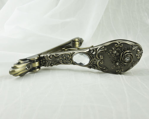 accessoires de rideau en parenthèse de rideau fixé au mur argenté résistant en 28/19mm doubles