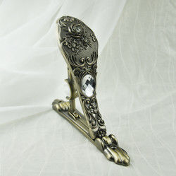 accessoires de rideau en parenthèse de rideau fixé au mur argenté résistant en 28/19mm doubles