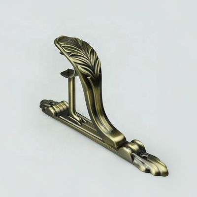 Parenthèse réglable de luxe en gros de tige de rideau en aluminium 28/19mm en métal d'accessoires de tige de rideau double