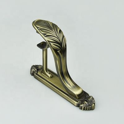Parenthèse réglable de luxe en gros de tige de rideau en aluminium 28/19mm en métal d'accessoires de tige de rideau double
