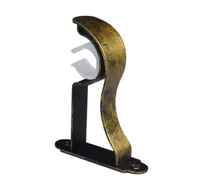 Support caché par étagère de flottement L rideau magnétique Rod Brackets