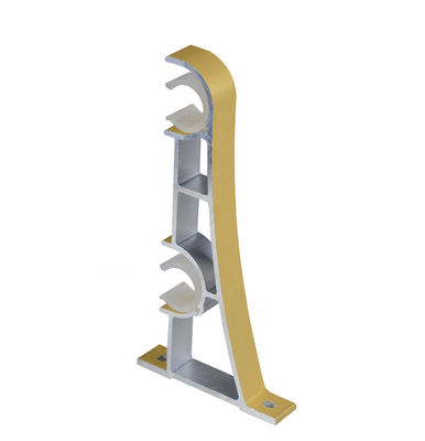 Double rideau Rod Bracket en en cuivre de bâti de plafond décoratif en métal