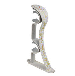 Double rideau Rod Bracket en en cuivre de bâti de plafond décoratif en métal
