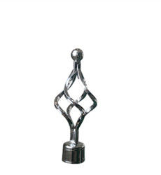 Tuyau décoratif fixé au mur Rod Set Metal Sliver de rideau 28mm 25mm