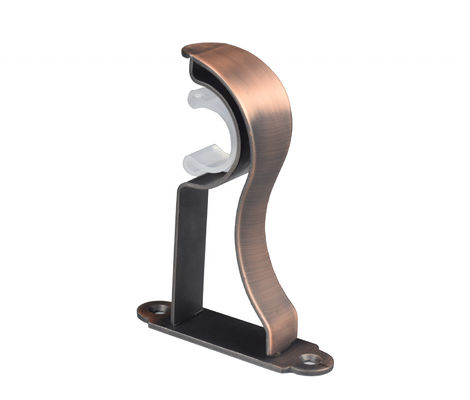 Anti anti rideau noir de cuivre en laiton coloré Rod Brackets en 19/22/25/28mm