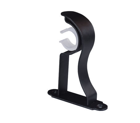 Anti anti rideau noir de cuivre en laiton coloré Rod Brackets en 19/22/25/28mm