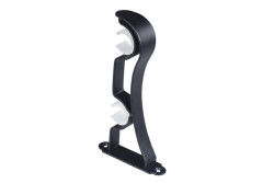 matériel de Rod Brackets Aluminum Alloy Iron de rideau en double d'or de 25mm 28mm