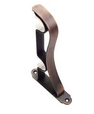 Parenthèse en aluminium de Rod Double Holder Wall Curtain de rideau en bâti de plafond de barre de Polonais pour le tuyau de rideau