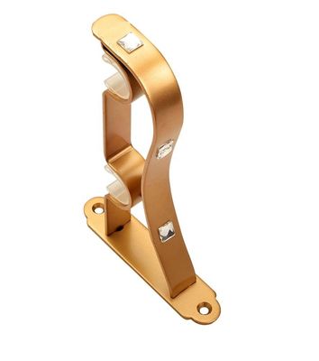 Parenthèse en aluminium de Rod Double Holder Wall Curtain de rideau en bâti de plafond de barre de Polonais pour le tuyau de rideau