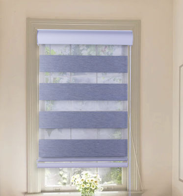 Nuances aveugles de zèbre moderne de tissu, panne d'électricité de rideaux en zèbre pour d'intérieur