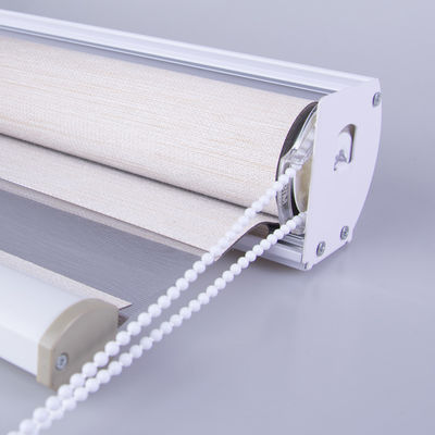 Doubles nuances de zèbre décoratif, rideau en fenêtre horizontal de zèbre