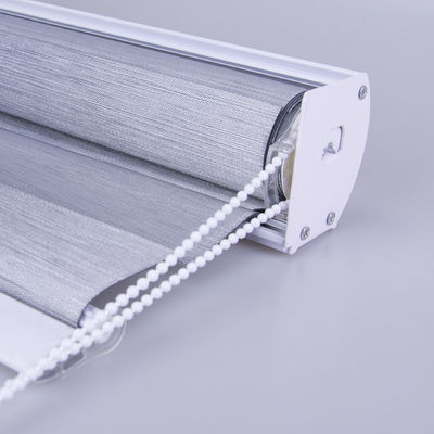 Doubles nuances de zèbre décoratif, rideau en fenêtre horizontal de zèbre