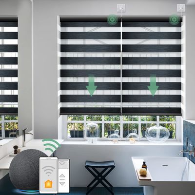 Abat-jour de fenêtre intelligents futés de contrôle d'appli motorisés pour l'Odm d'OEM de décoration