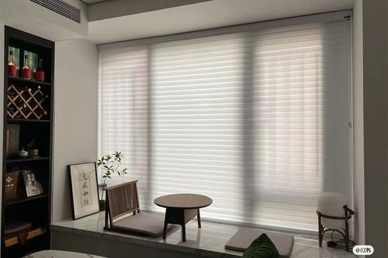Les rideaux en La de Shangri de panne d'électricité de polyester imperméabilisent le contrôle à chaînes manuel