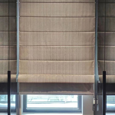 Roman Blind Curtains Manual Control futé horizontal pour le salon
