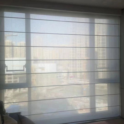 ODM Roman Curtain Blinds horizontal, fils de polyesters Roman Shades For Living Room