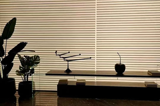 Abat-jour de fenêtre intelligents de manuel de Dimmable La de Shangri de fil de deux couches pour la chambre à coucher
