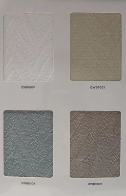 Le manuel classique de pièce de tissu aveuglent semi l'anti coutume verticale rêveuse blanche statique de rideaux