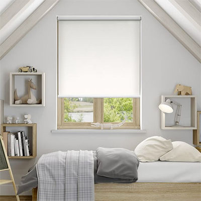 100% Rate Manual Roller Shutter Multicolor ouvert a enduit bleu-clair