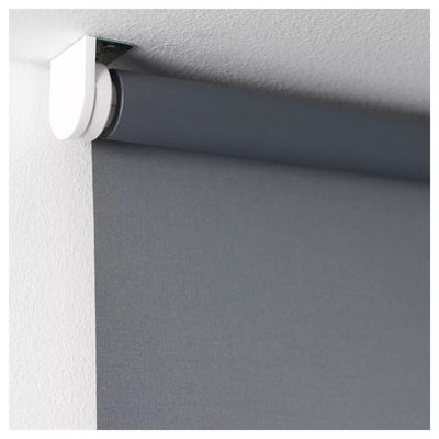 Grey Polyester Fabric Roller Blinds 100% pour le taux ouvert du salon 85%