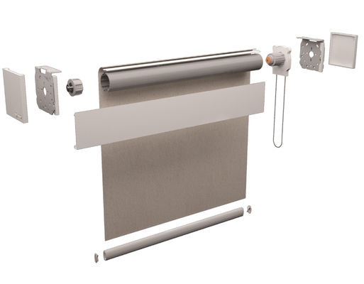 Style intelligent de zèbre de double couche d'abat-jour de fenêtre de nuit de jour avec le contrôle intelligent