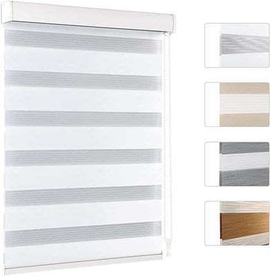 La salle de bains semi aveugle de chambre à coucher d'étude de bureau de rideaux en rouleau enroulent des rideaux intérieurs