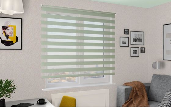 Rideau aveugle en zèbre électrique intelligent imperméable pour le Ministère de l'Intérieur