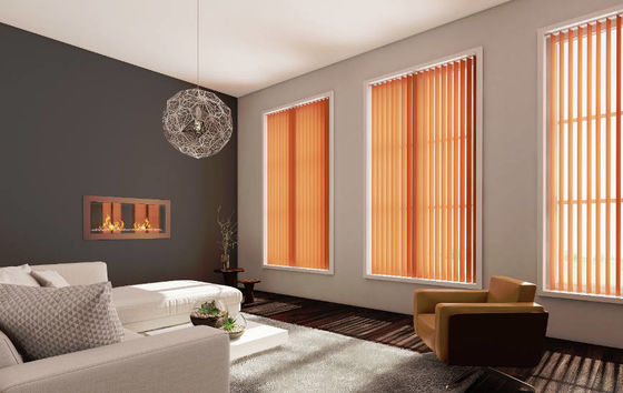 La verticale de draperie aveugle le rideau rêveur d'abat-jour de panne d'électricité de salon de chambre à coucher de bureau en séparation électrique verticale de balcon