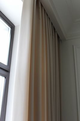 Semi le rideau en bureau de cécité drapent la verticale de balcon de salle de bains de chambre à coucher aveugle le rideau en traction de tissu