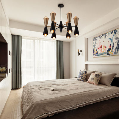 Contemporain français de luxe de style de lumière rêveuse verticale électrique futée de rideau 53&quot; largeur