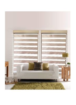 Parasol et protection solaire mous d'ingénierie de Gauze Blackout Curtains Office Bathroom de zèbre de double couche