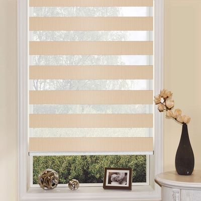 Parasol et protection solaire mous d'ingénierie de Gauze Blackout Curtains Office Bathroom de zèbre de double couche
