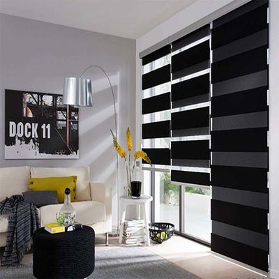 Smart électrique Blackout Black Zebra aveugle pour le salon de l'étude